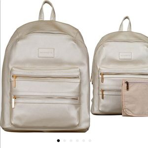 The Honest Co. City Faux Leather Diaper Backpack
